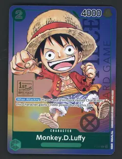 Monkey D. Luffy P-037 Saikyo Jump Jun. Promo - ONE PIECE Card Game Foil - Image 1
