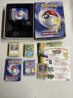 Pokemon TCG Starter Gift Box, Sealed Cards Machamp Vaporeon CIB 1999 No Booster 742818060820 - Image 1