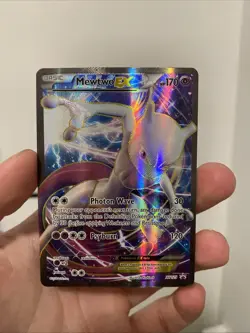 Pokemon Mewtwo EX XY125 Full Art Holo Card Promo - Image 1