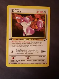 Pokemon Card Rattata #66 1st Edition Team Rocket Original Series WOTC-TCG - Image 4