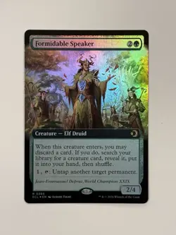 Formidable Speaker (Extended Art) Lorwyn Eclipsed Foil NM Free Ship - Image 1