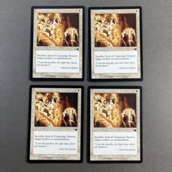 Set of x4, MTG Seal of Cleansing Nemesis Regular Magic The Gathering - Image 1