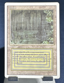 MTG Bayou Revised Edition NM/VF Unplayed - Reserved - Rare - FREE US SHIPPING - Image 1