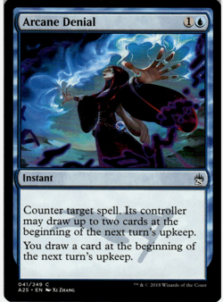2018 Magic The Gathering Masters 25 Arcane Denial #41 Light Play - Image 1