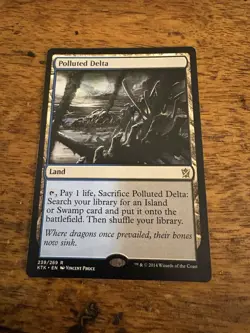 Polluted Delta Khans of Tarkir Lightly Played - Image 1
