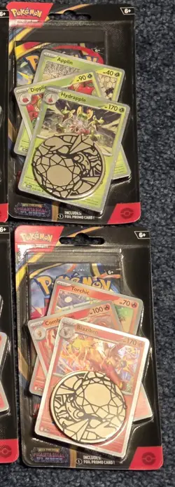 LOT 2x Pokemon TCG: Phantasmal Flames Checklane Blisters - Blaziken & Hydrapple - Image 1
