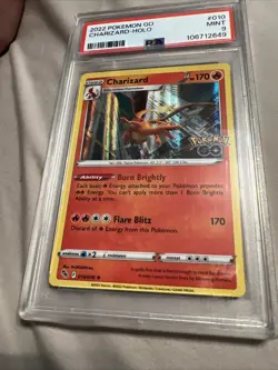 2022 Pokemon Go Charizard Holo #10 PSA 9 - Image 3