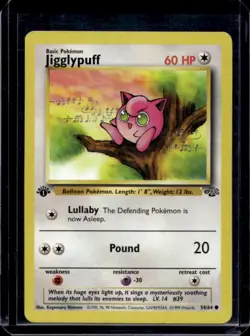 1999 Pokemon Jungle 1st Edition Jigglypuff #54/64 - Image 1