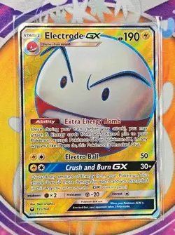 🔥Electrode GX (Full Art) 155/168 SM Celestial Storm Holo Ultra Rare Pokemon TCG - Image 3