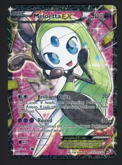 Pokemon Meloetta EX Full Art Ultra Rare RC25/RC25 Legendary Treasures Holo - Image 1