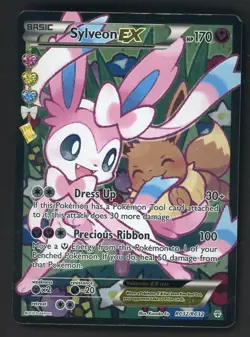 Pokemon Sylveon EX Full Art Ultra Rare RC32/RC32 Generations Holo Foil - Image 1