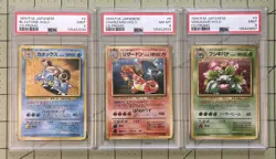Charizard Blastoise Venusaur PSA Graded Set CD Promo Holo 1999 Japanese Pokemon - Image 1