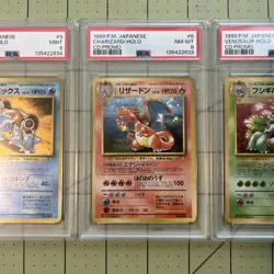 Charizard Blastoise Venusaur PSA Graded Set CD Promo Holo 1999 Japanese Pokemon - Image 3