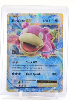 SLOWBRO EX 2016 POKEMON XY EVOLUTIONS HOLO ULTRA RARE 26/108 Q4490 - Image 1
