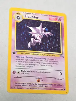 Pokemon TCG Haunter 1st Edition Fossil 6/62 Holo Rare - Image 2