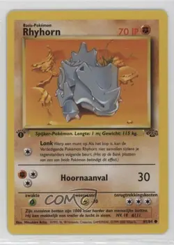 Rhyhorn Dutch 1st Ed. Pokemon Jungle #61 1999 - Image 1