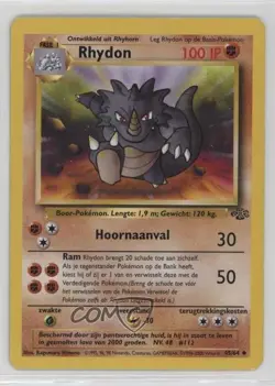 Rhydon Dutch Pokemon Jungle #45 1999 - Image 1