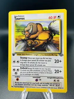 Pokemon TCG - 1st Edition - Tauros 47/64 - Jungle Set 1999 - Dutch - Image 1