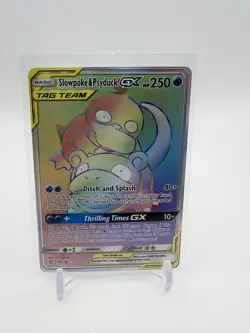 Pokemon Slowpoke & Psyduck GX #239/236 Secret Rainbow Unified Minds NM - Image 1