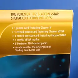 Pokemon Glaceon V Star Special Collection Sword & Shield (Factory Sealed) - Image 3