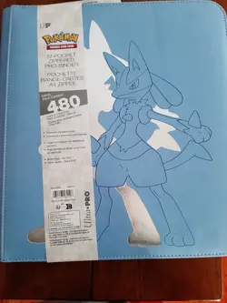 Ultra PRO Elite Series Lucario 12 Pocket Zippered Pokemon Binder TCG Brand New - Image 1