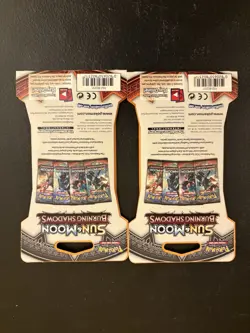 Pokemon TCG Sun & Moon Burning Shadows Blister Pack (2 Lot) Sealed New - Image 2