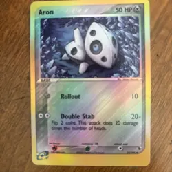 Aron 25/109 Pokemon Ruby and Sapphire Reverse Holo Excellent Condition - Image 1