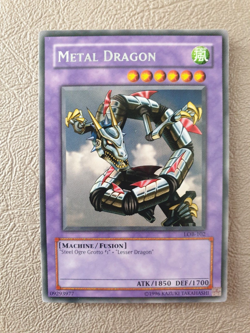 YUGIOH METAL DRAGON RARE LOB-102 VLP - Image 1