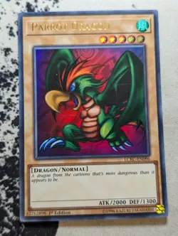 Yugioh - Parrot Dragon (LCKC-EN096) - Ultra Rare - 1st Ed - NM - Image 1