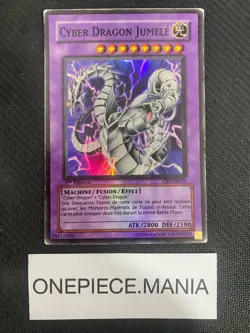 Yu-Gi-Oh! Dragon Cyber Jumele CRV-FR035 1st Super Rare - Image 1