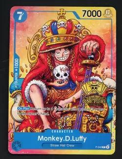 Monkey.D.Luffy (2nd Anniversary Stamped) P-043 One Piece Promo Non Foil - Image 1