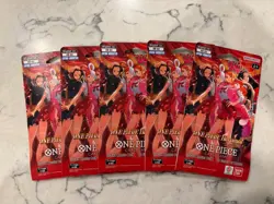 ONE PIECE Heroines EB-03 Lot x5 Sleeved Booster pack English. - Image 1