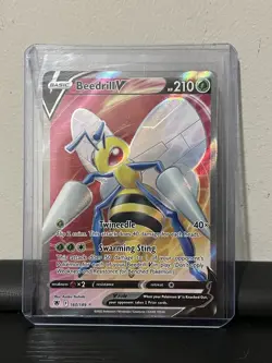 Pokemon Beedrill V 160/189 Astral Radiance Sword & Shield FULL ART Card - Image 1