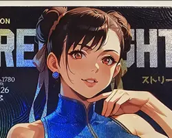 Chun-Li Street Fighter Anime Sexy Waifu Comic Card - Image 1