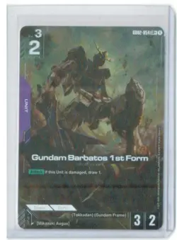 Gundam Card Game Gundam Barbatos 1st Form GD02-054 (LR+) Alt Art PACK FRESH - Image 1