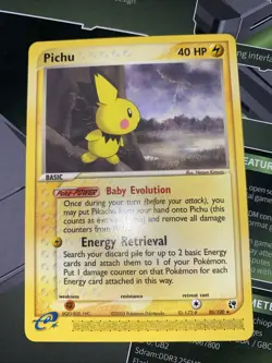 Pichu Expedition 20/100 Pokemon Card E Series Rare Vintage - Image 1