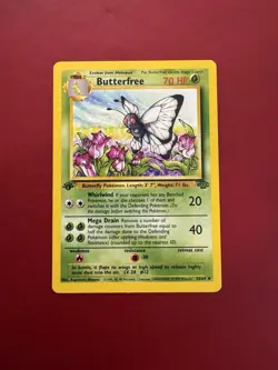 Butterfree 33/64 d Edition Error Misprint 1st Jungle Pokemon Card LP - Image 1