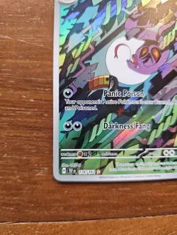 Pokemon TCG Arbok Card Temporal Forces Holo Illustration Rare Full Art 176/162 - Image 2
