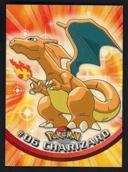 1999 Charizard #06 Topps Pokemon TV Animation Card - Image 1