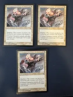 MTG - Magic The Gathering - Soltari Champion X 3 - Stronghold - NP/NM! - Image 1