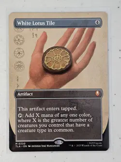 MTG White Lotus Tile (Borderless) Non-foil M 0330 Avatar: The Last Airbender - Image 1