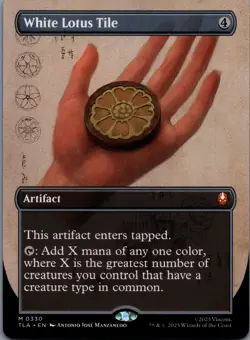 White Lotus Tile 330 MTG Avatar The Last Airbender Mythic Rare Borderless NM - Image 1