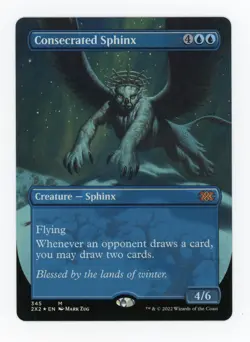 2022 Magic the Gathering Consecrated Sphinx Creature Sphinx Borderless Near Mint - Image 2