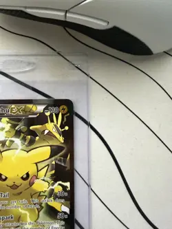 NM Pikachu EX XY124 Black Star Pokemon Trading Card Game - Image 3