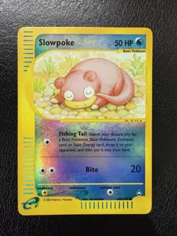 Pokemon TCG Slowpoke Aquapolis 108/147 Reverse Holo LP - Image 1