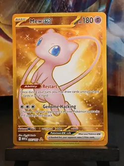 Mew EX 205/165 Scarlet & Violet 151 Gold Hyper Rare Pokemon Card - Image 2