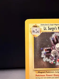 Pokemon Gym Heroes Holo Rare Unlimited Edition Lt. Surge’s Magneton 8/132 - Image 2