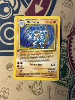 Machamp 1st Edition (Base Set) Holo Rare Deck Exclusives 008/102 - Image 3