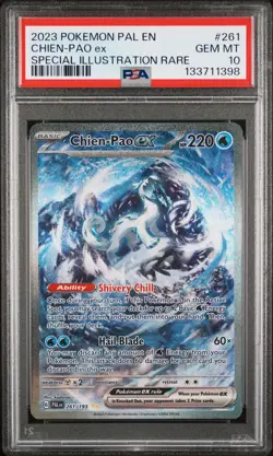 2023 POKEMON PAL EN-PALDEA EVOLVED SPECIAL ILLUSTRATION RARE CHIEN-PAO EX PSA 10 - Image 1