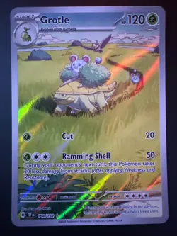 Grotle Illustration Rare Holo - 164/162 - Temporal Forces Pokemon 2024 - Image 1